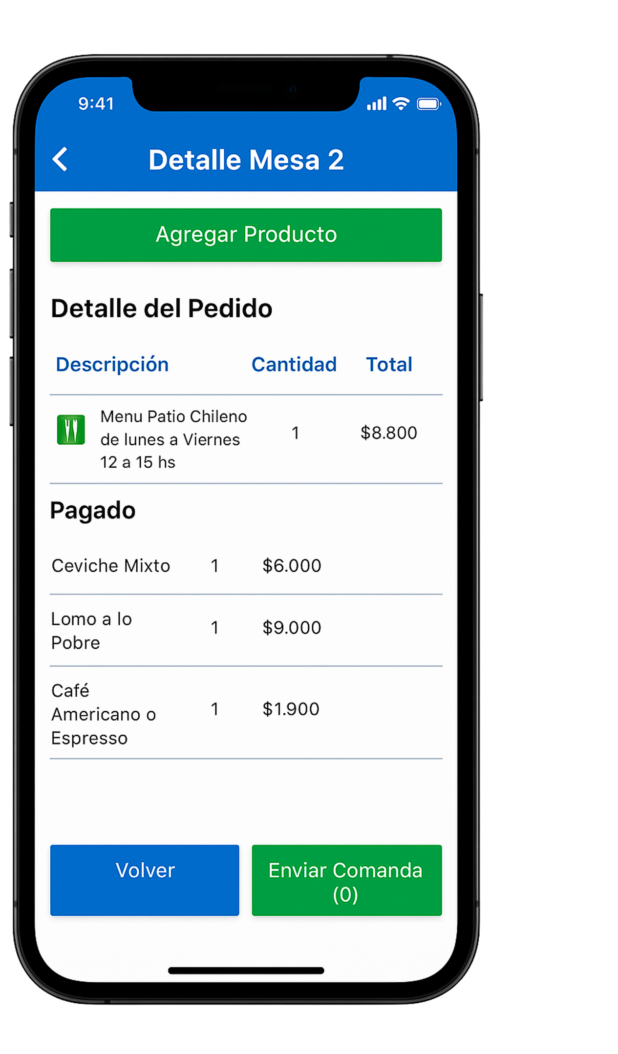 app restaurante