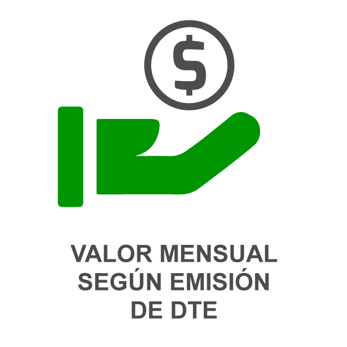 VALOR MENSUAL SEGN EMISIN DTE [factura y boleta electronicas]